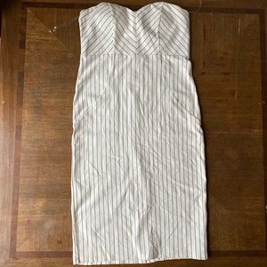 Love fast live hard strapless pencil dress size Large stretch